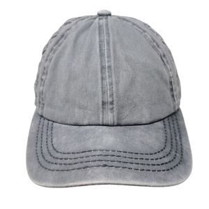C.C. Exclusive Crisscross Strapback Hat Gray OS Adjustable Breathable Blank